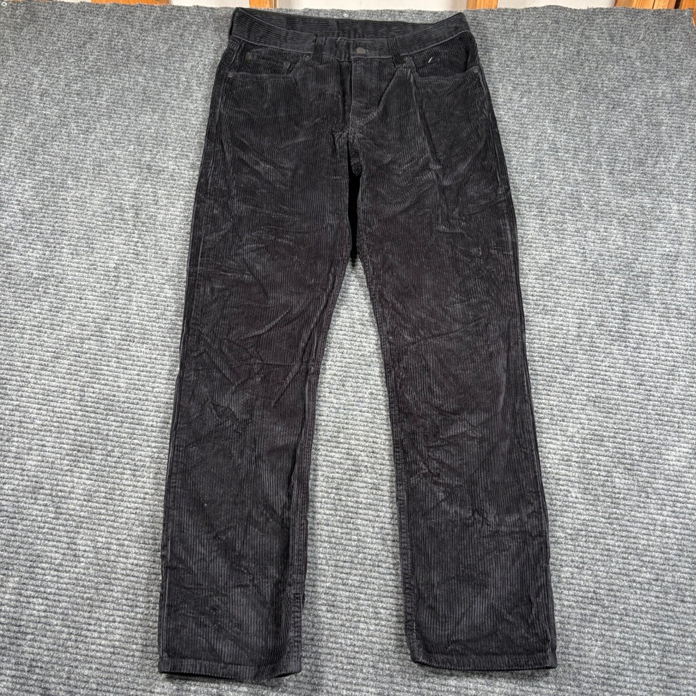 Levis 511 Slim Fit Corduroy Pants Mens 29x30 Black Ribbed 04511-1843